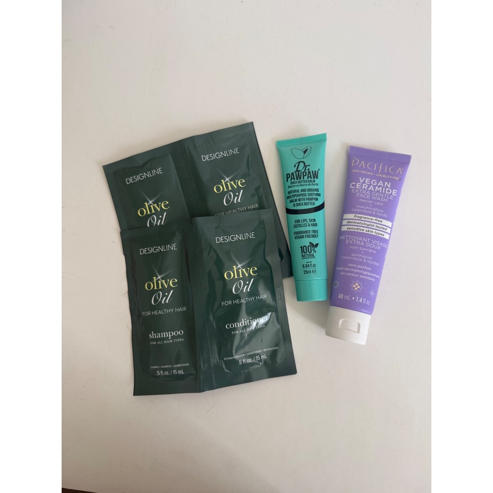 Skincare and Hair Care Travel Sample Bundle Dr PawPaw Pacifica Designline New